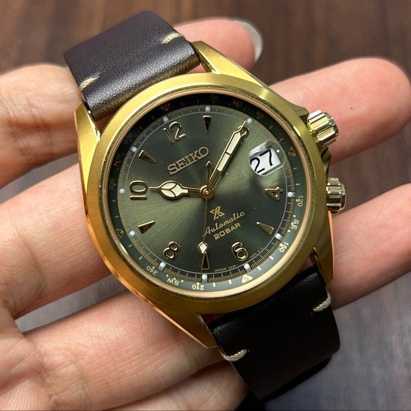 [Pre-Owned] Seiko Prospex Alpinist SPB210J1 Gold Automatic Men Watch