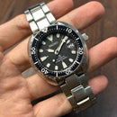 [Pre-Owned] Seiko Prospex Mini Turtle SRPC35K1 Black Automatic Men Diver Watch
