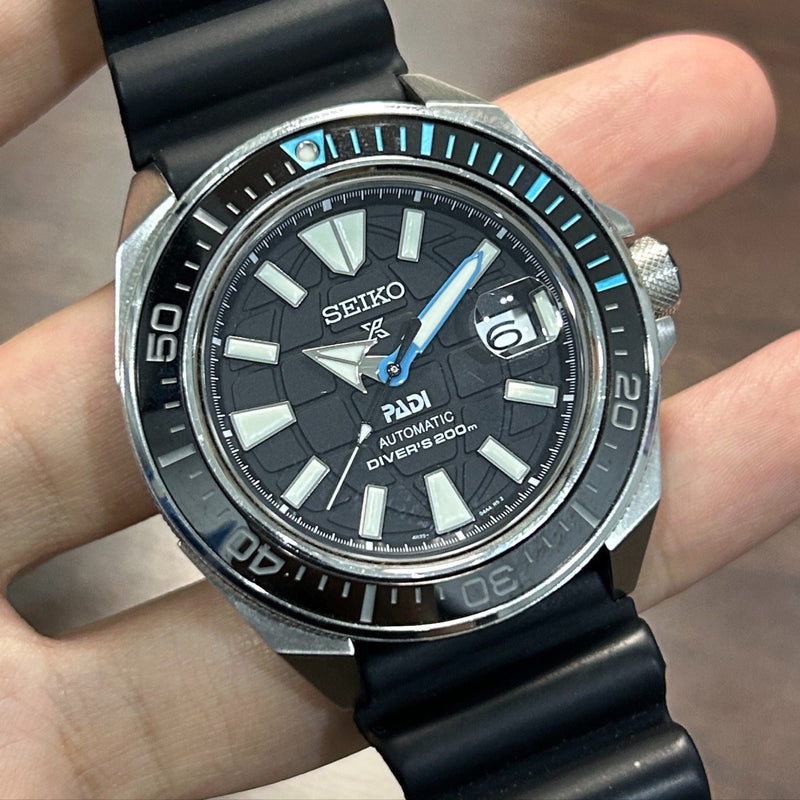 [Pre-Owned] Seiko Prospex Samurai King SRPG21K1 Black PADI Automatic Men Watch
