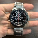 [Pre-Owned] Seiko SSB201P1 Sapphire Quartz Chronograph Tachymeter Men Watch