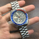 [Pre-Owned] Seiko Vintage Pogue 6139-6002 Grey Automatic Chronograph Men Watch