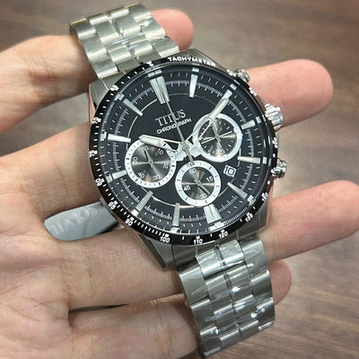 [Pre-Owned] Solvil ET Titus Saber Quartz Chronograph Men Watch