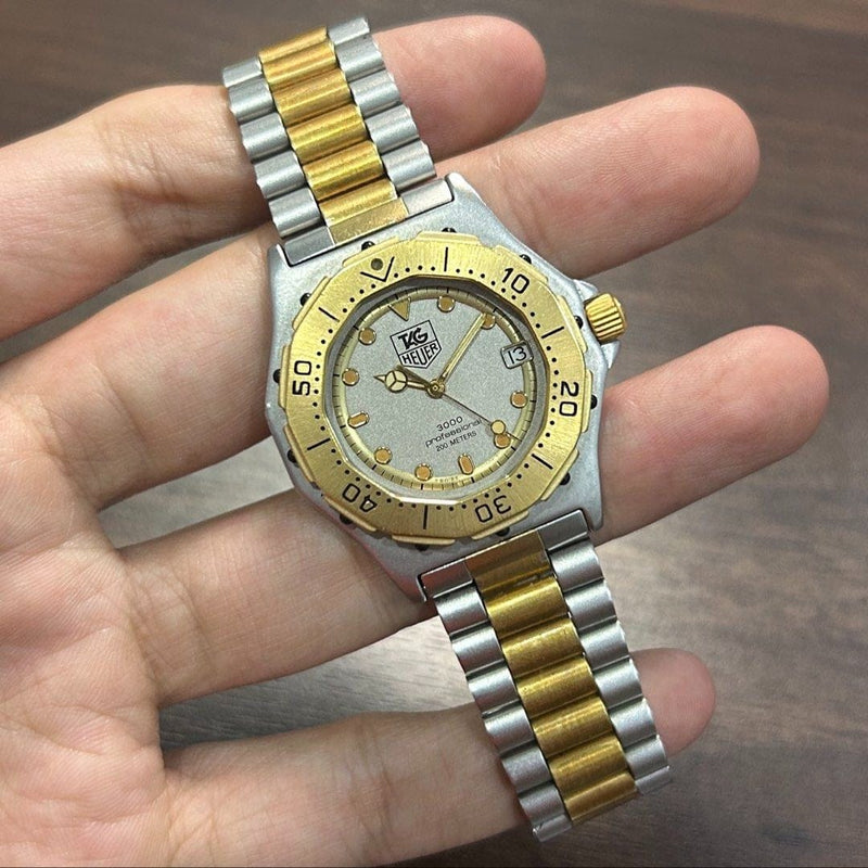 [Pre-Owned] Tag Heuer Vintage 3000 Professional 934.213 Two-Tone Gold Quartz Women Watch