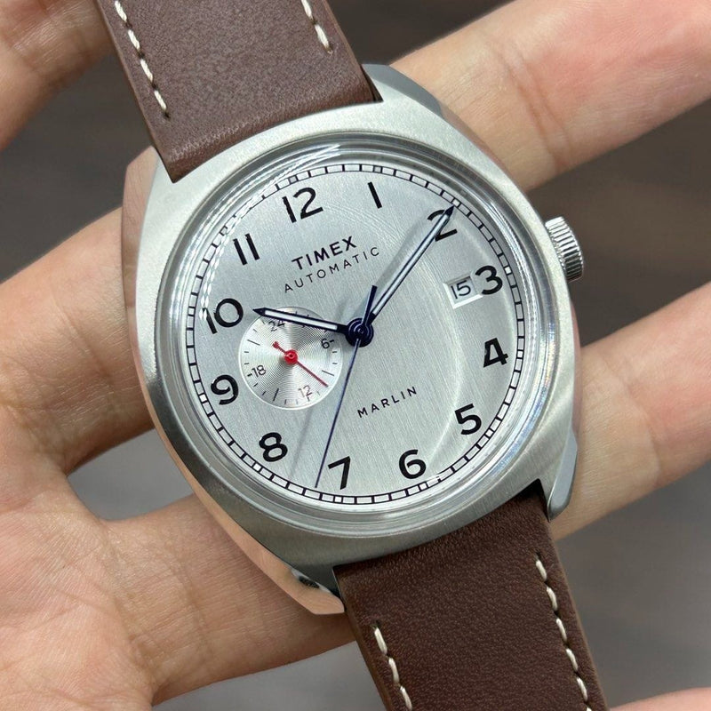 [Pre-Owned] Timex Marlin Silver Automatic Men Watch