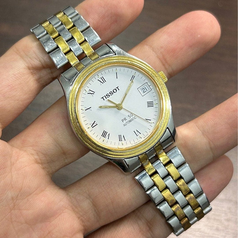 [Pre-Owned] Tissot Vintage PR 50 Two-Tone Gold Automatic Unisex Watch