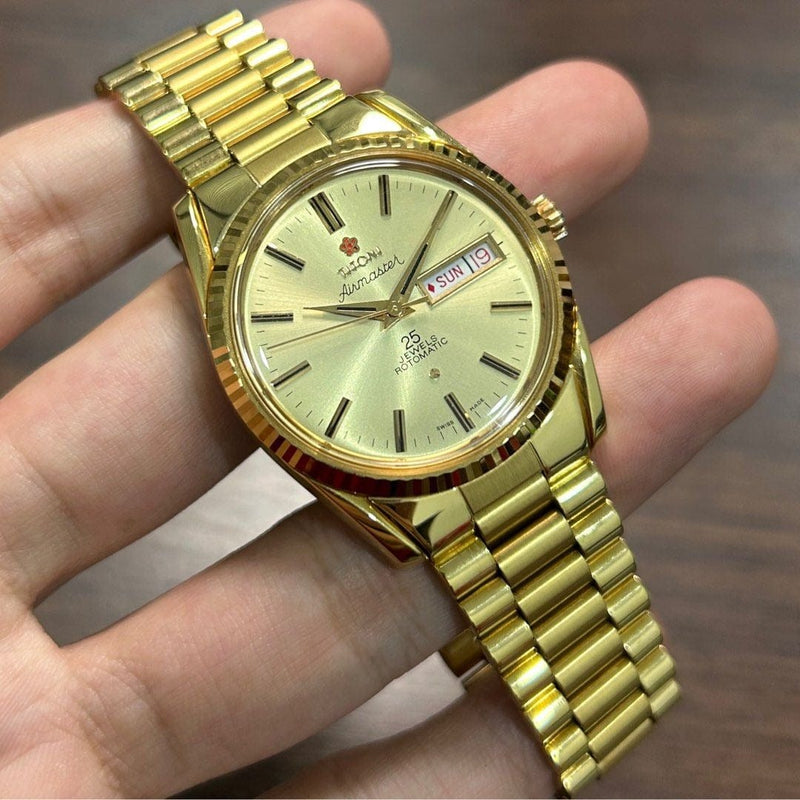 [Pre-Owned] Titoni Vintage Airmaster 509 Gold Automatic Unisex Watch