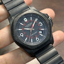 [Pre-Owned] Victorinox INOX Carbon 241776 Black Quartz Men Watch