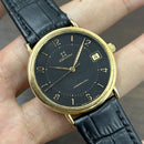 [Pre-Owned] Zenith Vintage Cosmopolitan Black Gold Plated Quartz Unisex Watch