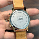 [Pre-Owned] Cerruti 1881 CRA081 Day-Date Rose Gold Quartz Men Watch