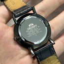 [Pre-Owned] Orient FGW0100DB Sapphire Black Leather Quartz Men Watch