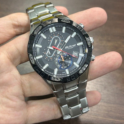 [Pre-Owned] Titan Octane Black Quartz Chronograph Men Watch