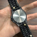 [Pre-Owned] Victorinox INOX Carbon 241859 Black Quartz Men Watch