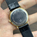 [Pre-Owned] Zenith Vintage Cosmopolitan Black Gold Plated Quartz Unisex Watch