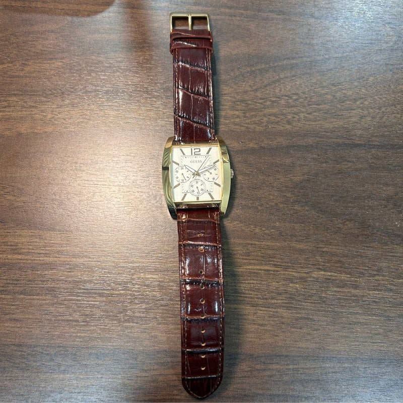 [Pre-Owned] Guess GW0064G2 Day-Date Square Rose Gold Quartz Men Watch