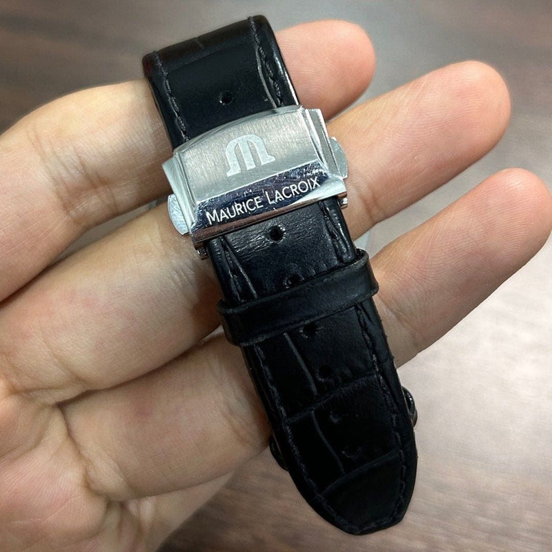 [Pre-Owned] Maurice Lacroix Aikon 42mm AI1008 Leather Quartz Men Watch