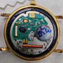 [Pre-Owned] Zenith Vintage Cosmopolitan Black Gold Plated Quartz Unisex Watch
