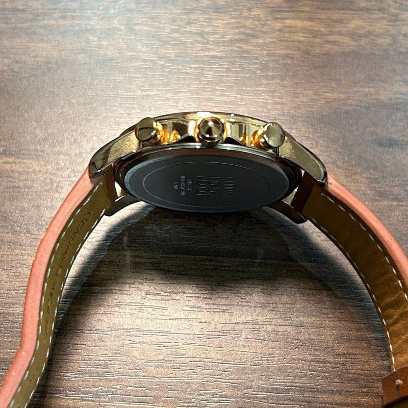 [Pre-Owned] Cerruti 1881 CRA081 Day-Date Rose Gold Quartz Men Watch