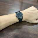 [Pre-Owned] Orient FGW0100DB Sapphire Black Leather Quartz Men Watch
