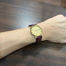 [Pre-Owned] Pagol Vintage 3057 Linen Dial Manual Winding Unisex Watch