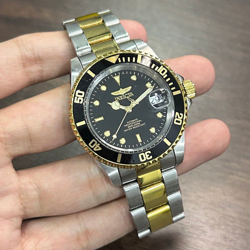 [Pre-Owned] Invicta Pro Diver 8927OB Two Tone Gold Automatic Men Watch