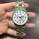 [Pre-Owned] J.Bovier Paris Two Tone Gold Sapphire Quartz Men Watch