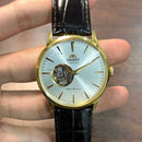[Pre-Owned] Orient Esteem II Open Heart White Dial Automatic Men Watch