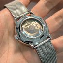 [Pre-Owned] Raymond Weil Mastro Moon Phase 2239 Mesh Bracelet Automatic Men Watch