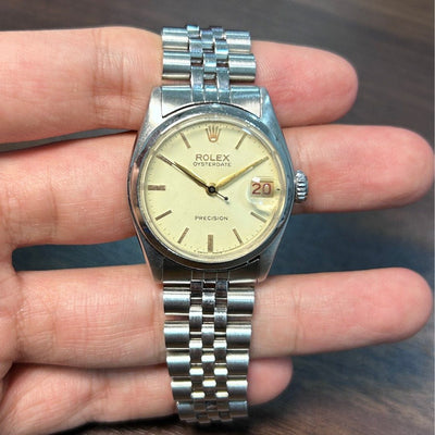 [Pre-Owned] Rolex Vintage OysterDate Precision Date 6066 Manual Winding Women Watch