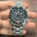 [Pre-Owned] Seiko Prospex Speedtimer SSC819P1 All Black Solar Chronograph Men Watch
