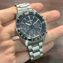 [Pre-Owned] Seiko Prospex Speedtimer SSC819P1 All Black Solar Chronograph Men Watch