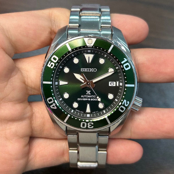 [Pre-Owned] Seiko Prospex King Sumo SPB103J1 (6R35-00A0) Green Diver Men Watch