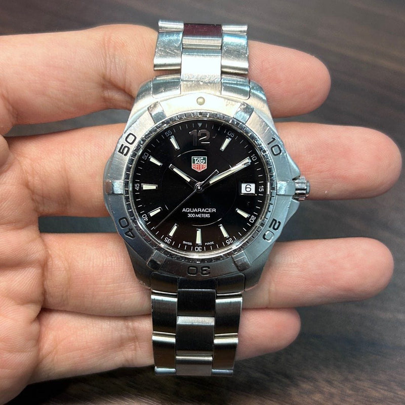Pre Owned Tag Heuer Vintage Aquaracer WAF1110 Quartz Men Watch