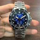 [Pre-Owned] Tissot Seastar 1000 Gradient Blue Dial Quartz Chronograph Men Watch