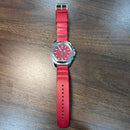[Pre-Owned] Victorinox I.N.O.X 241986 Red Quartz Chronograph Rubber Men Watch