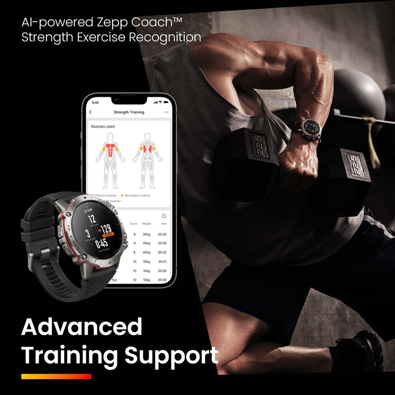 Amazfit Falcon Fitness Smartwatch Training Support