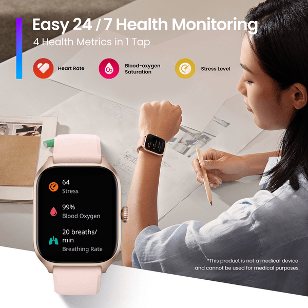 Amazfit GTS 4 Fitness Smartwatch Health Monitoring Features