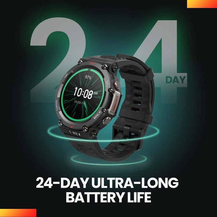 Amazfit T-REX 2 Fitness Smartwatch Battery Life