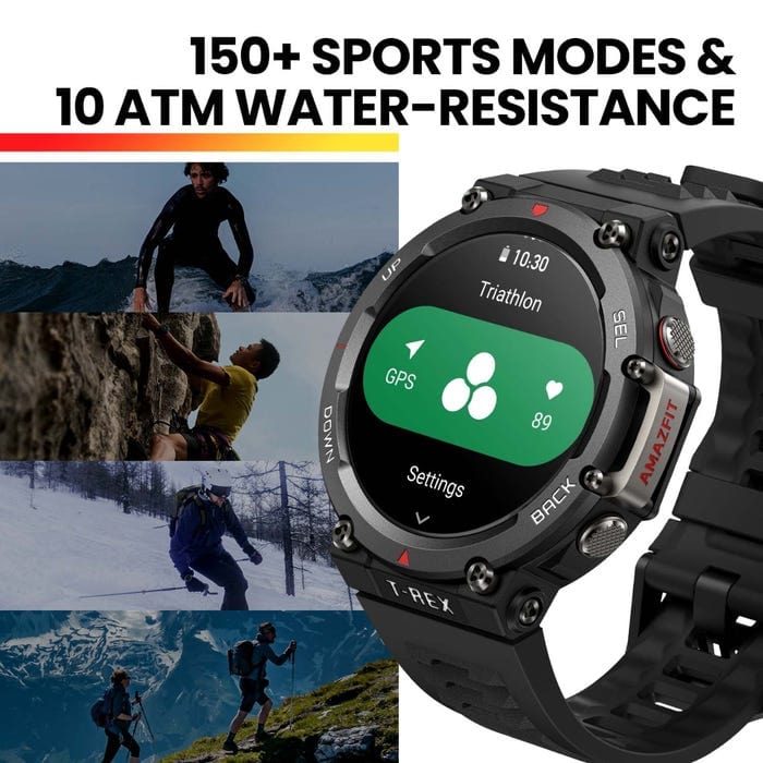 Amazfit T-REX 2 Fitness Smartwatch Sports Mode & Water Resistantce