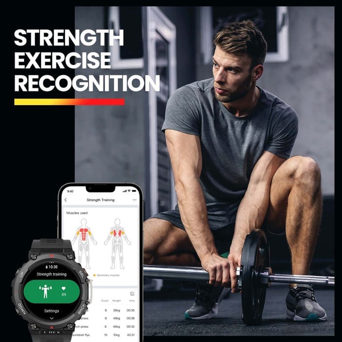 Amazfit T-REX 2 Fitness Smartwatch Exercise Function