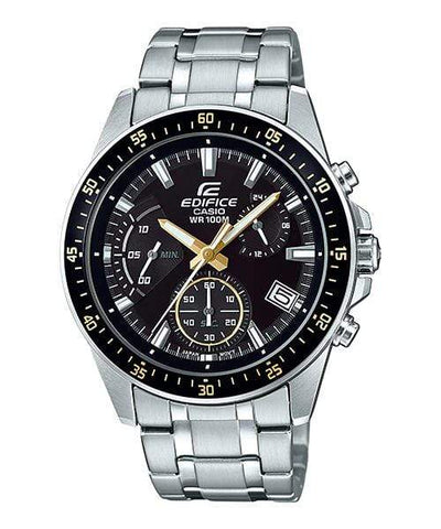 Casio Edifice EFV-540D-1A9V Chronograph Black SIlver Men Watch 