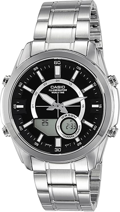 Casio Enticer AMW-810D-1A Stainless Steel Men Watch Malaysia