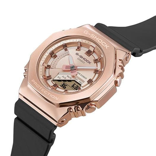 GMS2100PG1A4 | Pink and Gold Metal Covered Watch - G-SHOCK | CASIO