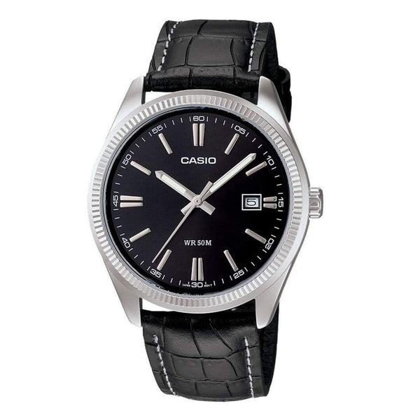 Casio Enticer MTP-1302L-1A Leather Strap Men Watch Malaysia