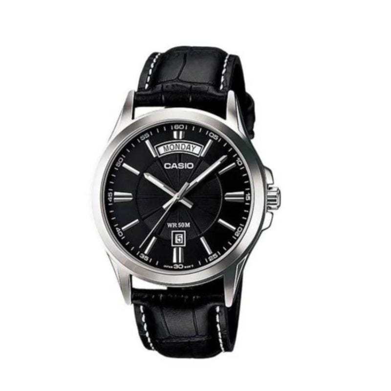Casio Enticer MTP-1370L-1A Leather Strap Men Watch Malaysia