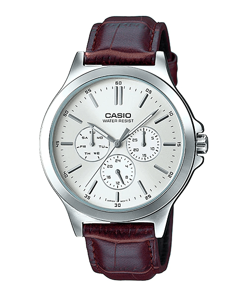 Casio Enticer MTP-V300L-7A Leather Strap Men Watch Malaysia 
