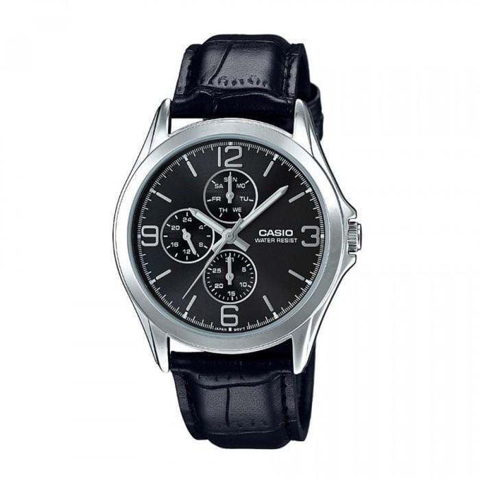 Casio Enticer MTP-V301L-1A Leather Strap Men Watch Malaysia 