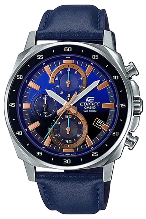 Casio Edifice EFV-600L-2AV Chronograph Blue Steel Men Watch Malaysia