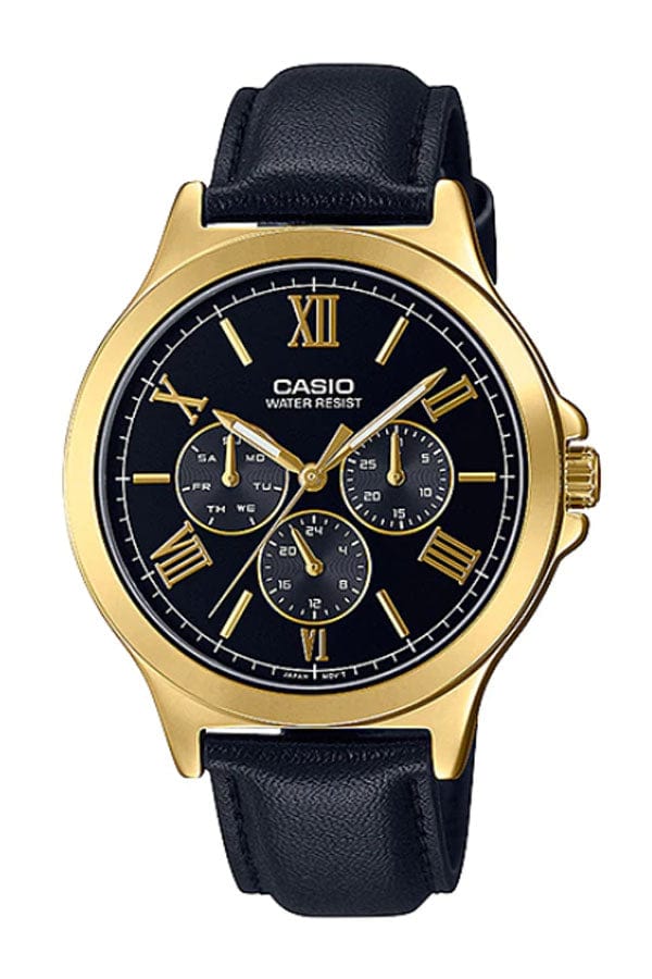 Casio Enticer MTP-V300GL-1A Leather Strap Unisex Watch Malaysia 