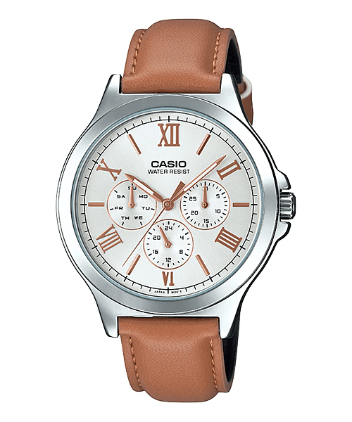 Casio Enticer MTP-V300L-7A2 Leather Strap Men Watch Malaysia 