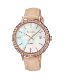 Casio Sheen SHE-4052PGL-7B Leather Strap Women Watch Malaysia
